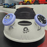 hELLO KITTY AUTO TAMPONEUSE 360 DEGRES 6 VOLTS