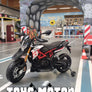 Moto électrique enfant  Aprilia DORSADURO 900 version 12 volts
